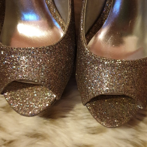 Multi Colored Sparkly Platform Heels - Picture 4 of 5